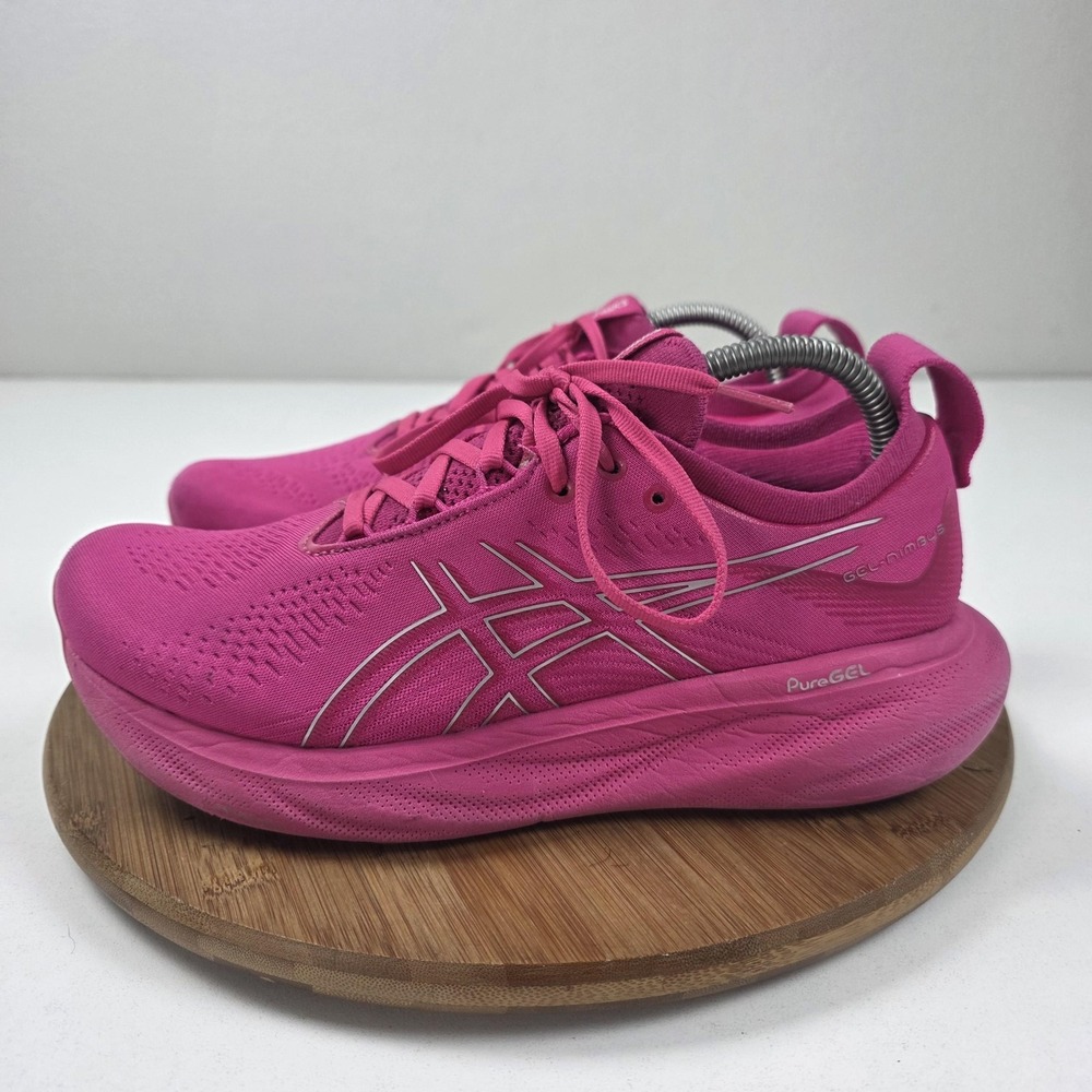 ASICS GEL-Nimbus 25 Shoes Womens Size 9.5 Pink Road Running Sneakers 1012B356